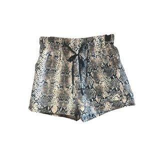 Sucrefas Snakeskin Print High Waisted‎ Shorts NWT